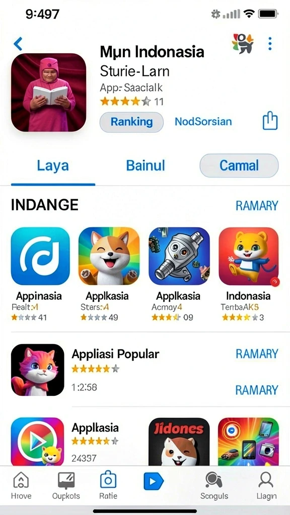 mpoid - Tampilan karakter yang beragam dan menarik.