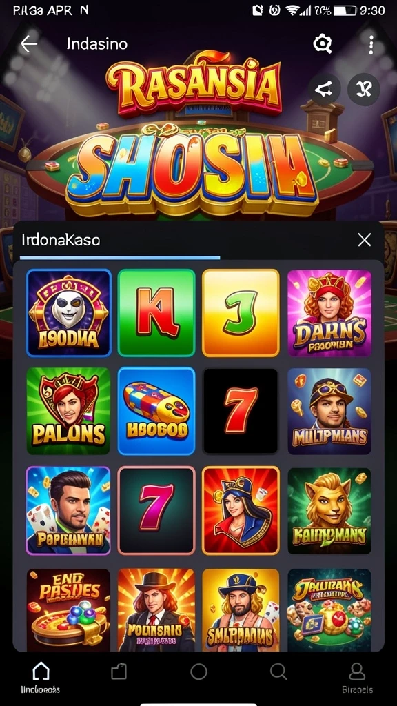 turbo78 - Tampilan awal yang menarik dan intuitif.